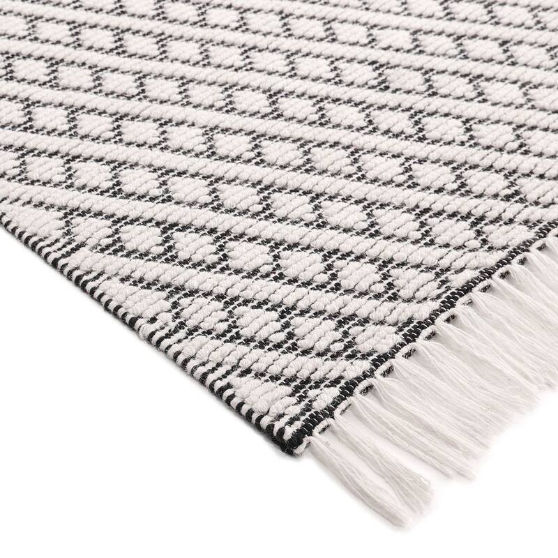 Overton Handmade Modern Contemporary Geometric Area Rug