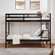 preview thumbnail 34 of 41, Twin Bunk Bed,Wooden,High Guardrail,Ladder,Kids Teens,Dorm Guest