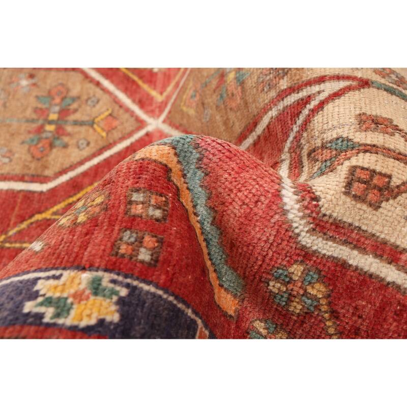 ECARPETGALLERY Hand-knotted Konya Anatolian Red Wool Rug - 3'9 x 14'4