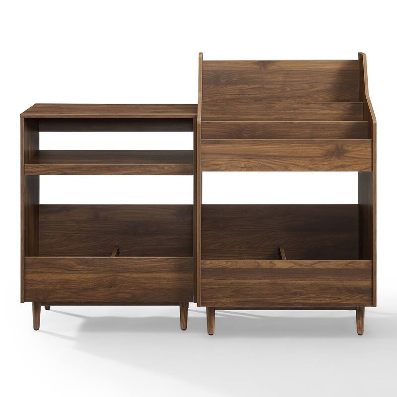 Crosley Liam 2Pc Record Player Stand And Vinyl Storage Set