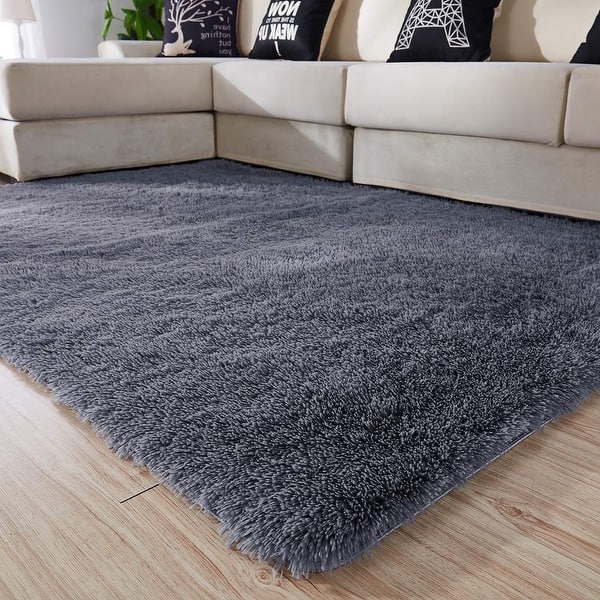 4X5.3 Ft Machine Washable Rugs Shaggy Soft Area Rug for Living Room Bedroom  