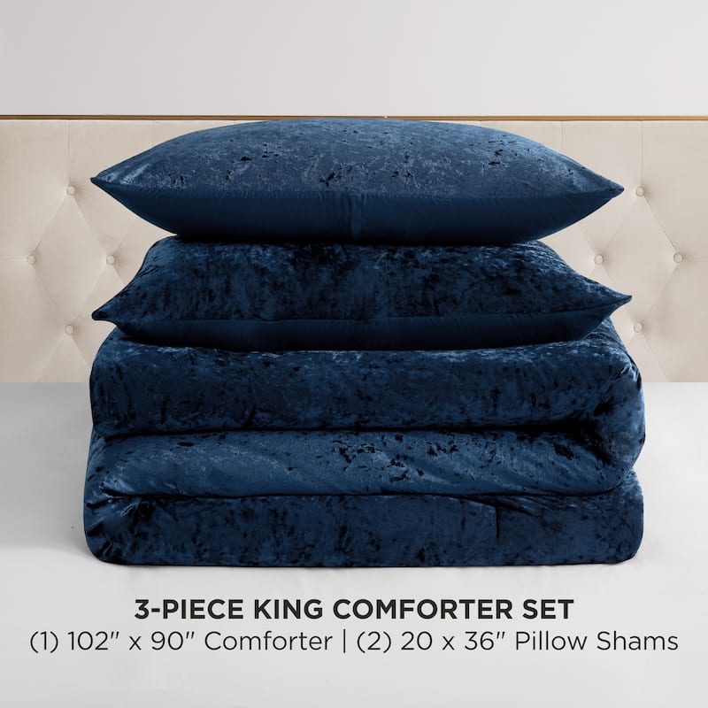 Juicy Couture Crushed Velvet Comforter Set