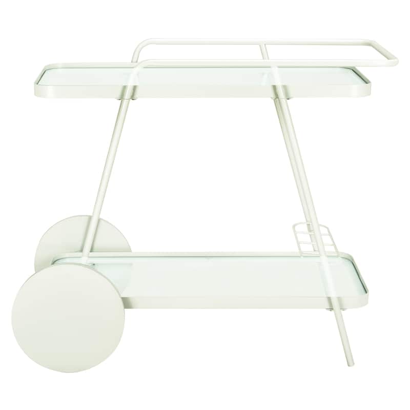 SAFAVIEH Home Zunia 2 Tier Bar Cart - 36"W x 19"D x 30"H