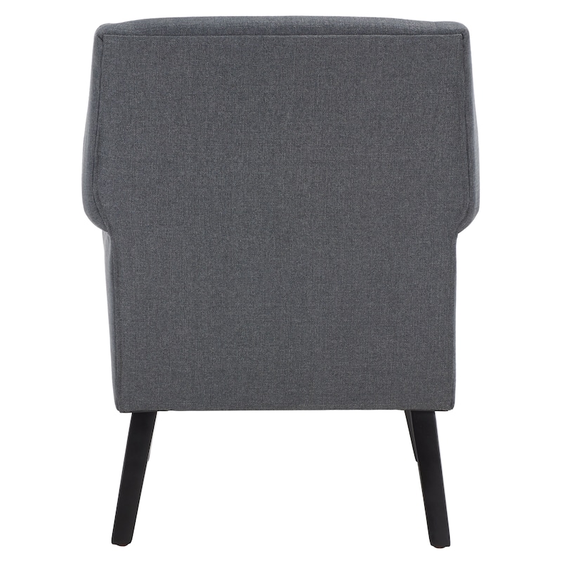 SAFAVIEH Selina Accent Chair - 30" W x 30.3" L x 26.2" H - 30Wx30Dx26H - Dark Grey