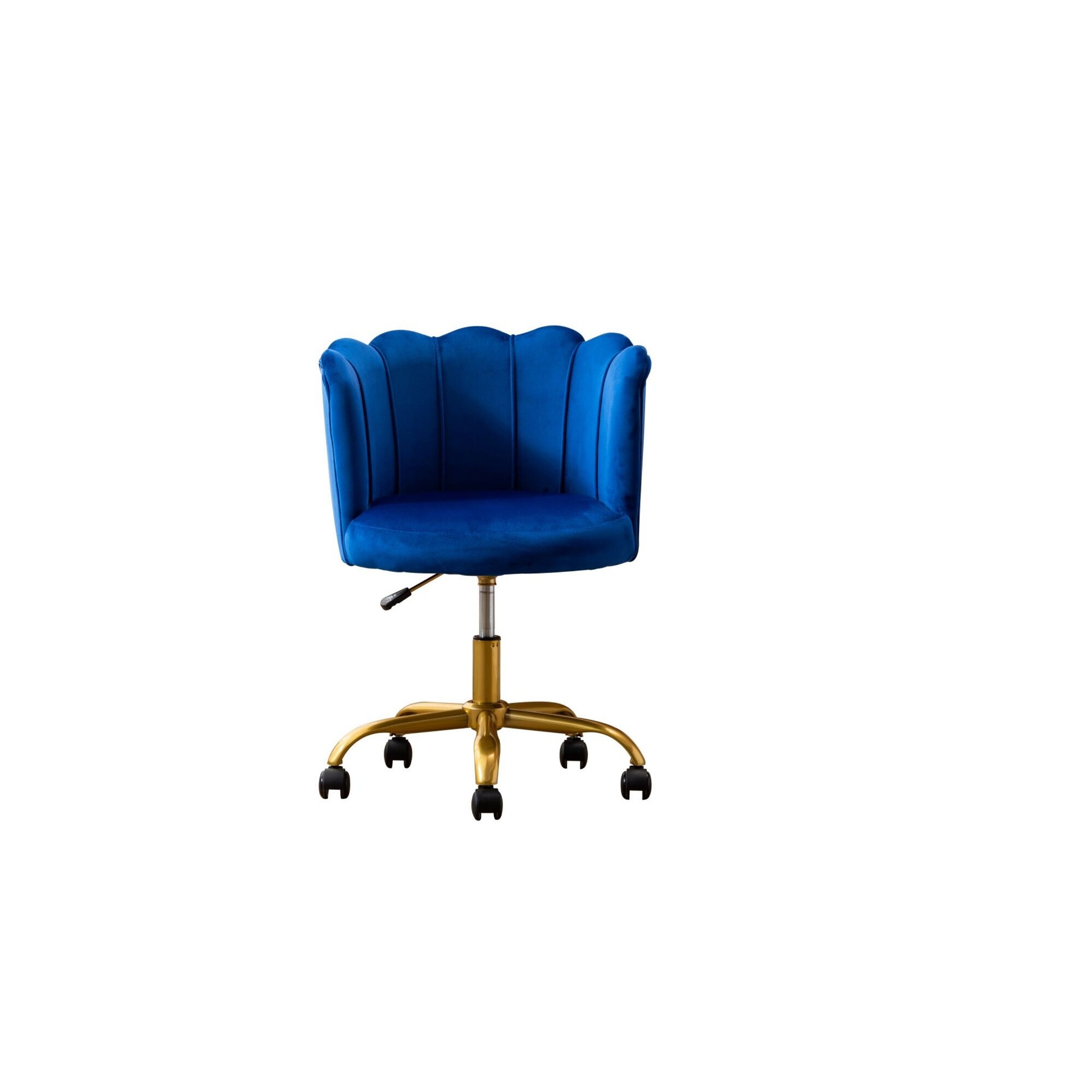 perce velvet swivel desk chair