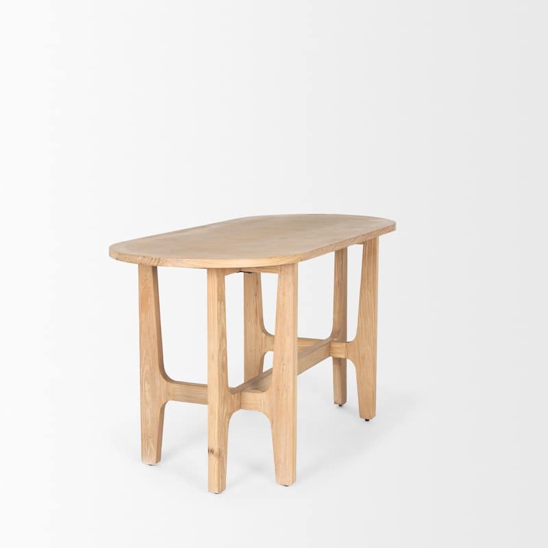 Taylin Light Brown Solid Wood Desk - Brown