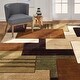 preview thumbnail 1 of 3, Home Dynamix Tribeca Mason Contemporary Geometric Area Rug 1'9"x7'2" - Brown