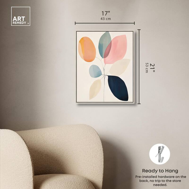 Soft Edge Foliage Canvas by Art Remedy