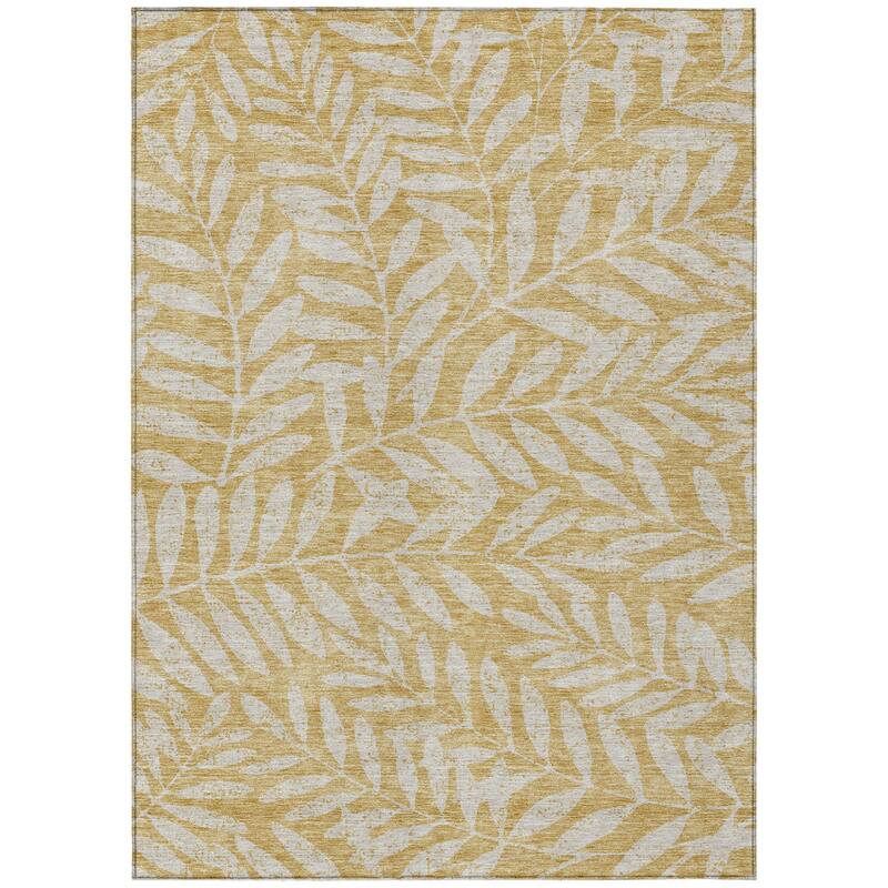 HomeRoots Floral Transitional Rectangle Outdoor Rug