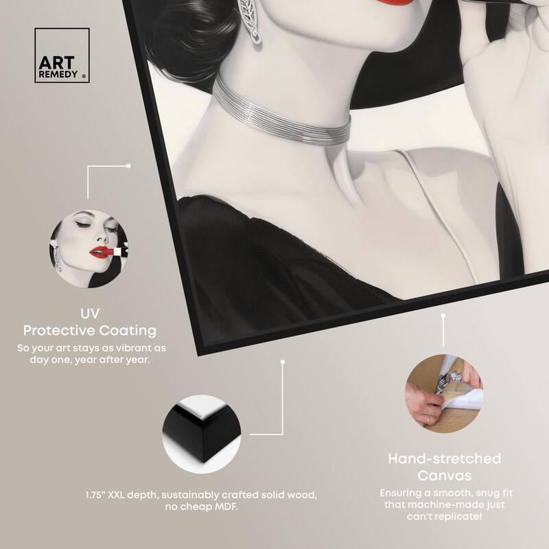 Lipstick Magazine Cover Canvas by Art Remedy