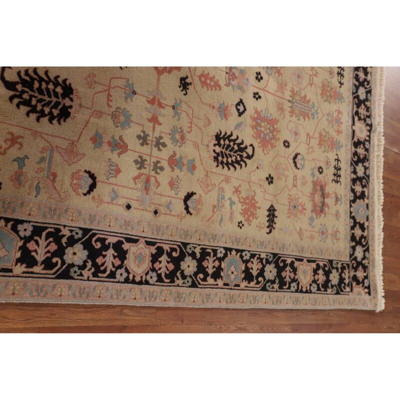 All-Over Ziegler Oriental Vintage Area Rug Handmade Wool Carpet - 5'8" x 8'7"