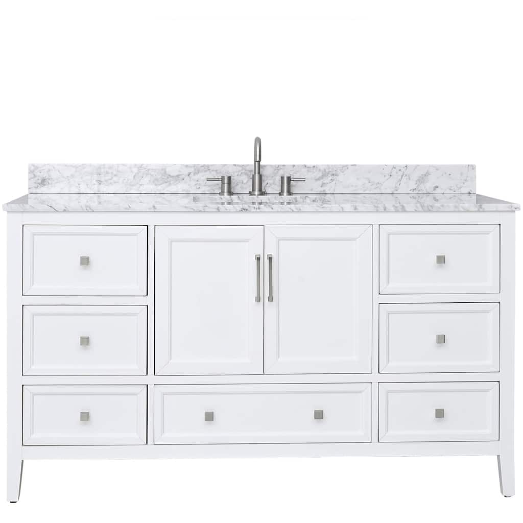 Avanity EVERETTE-VS61-WT-C Everette 60" Free Standing Single Basin