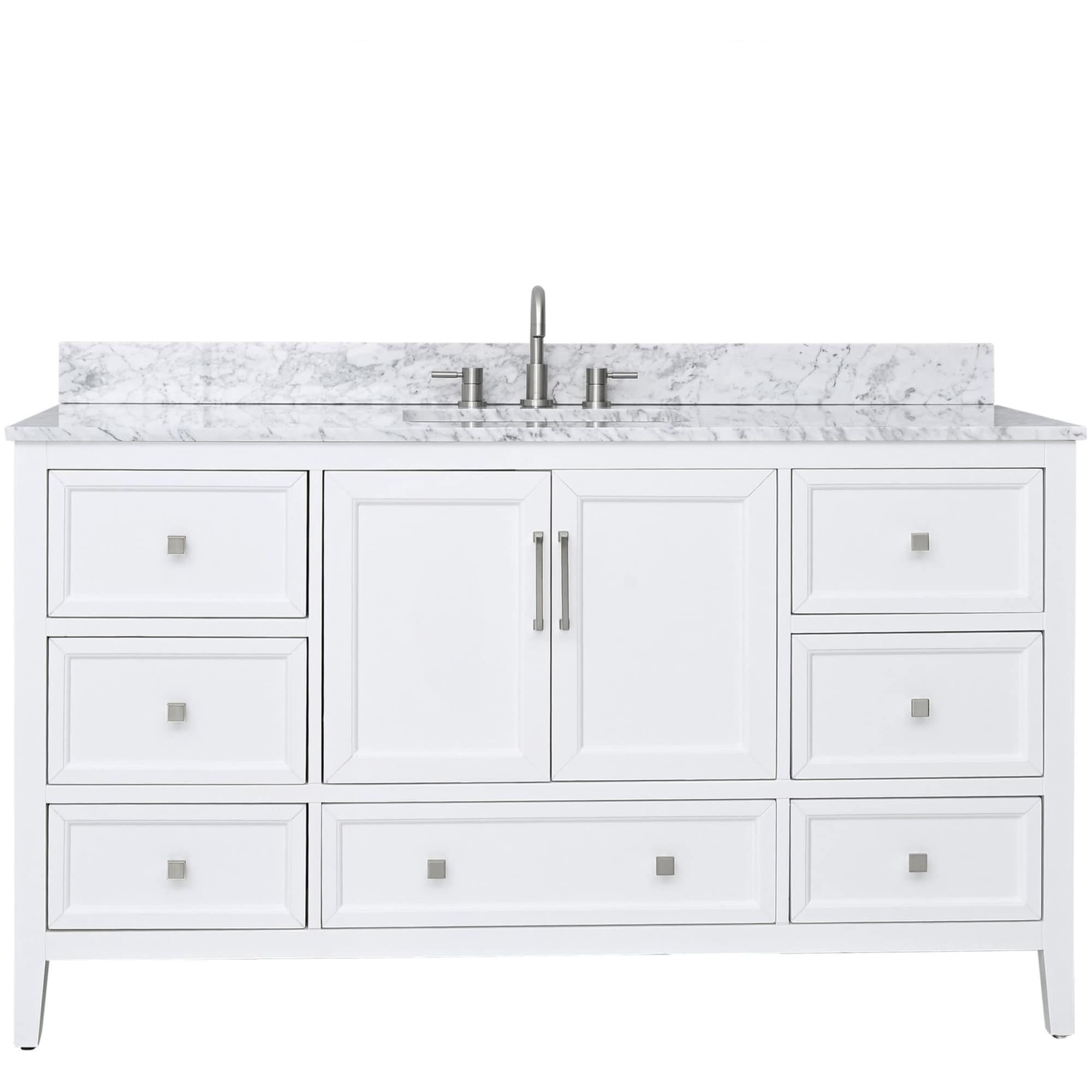 Avanity EVERETTE-VS61-WT-C Everette 60" Free Standing Single Basin