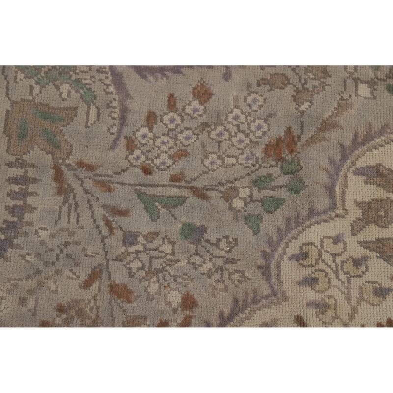 Traditional Tabriz Persian Vintage Area Rug Handmade Wool Carpet - 7'10" x 10'7"
