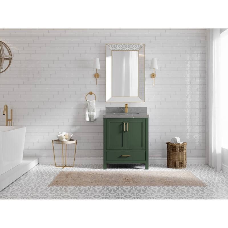 Willow Collections 30 in. W x 22 in. D Malibu Single Sink Bathroom Vanity with Countertop