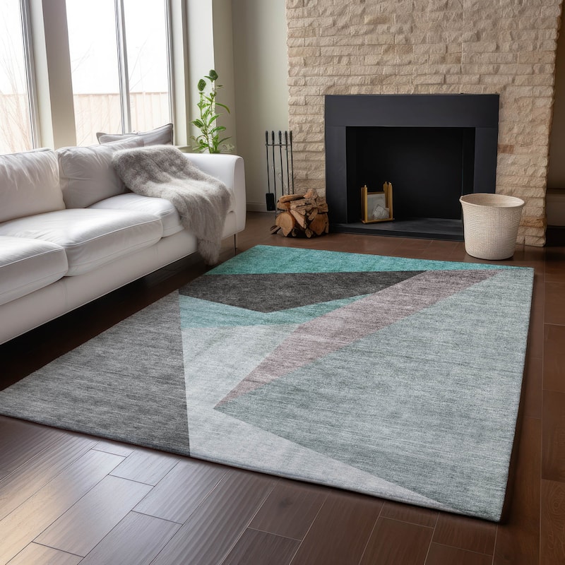 Premium Washable Super Soft Modern Deco Mayfield Rug
