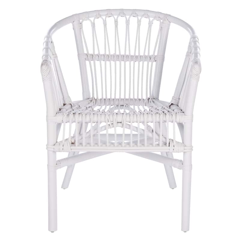 SAFAVIEH Silia Rattan Accent Chairs (Set of 2) - 22.8" W x 23.6" L x 30.3" H - 23Wx24Dx30H