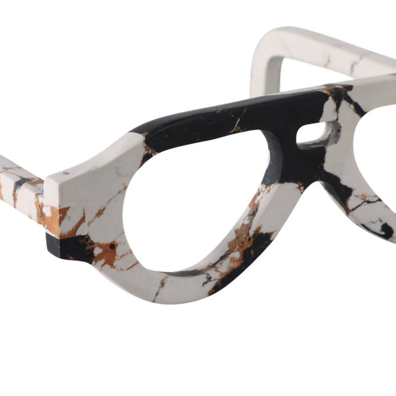 Stone Decorative Eyewear Design Sculpture Trendy Valencia Design - 9" x 8" x 3"