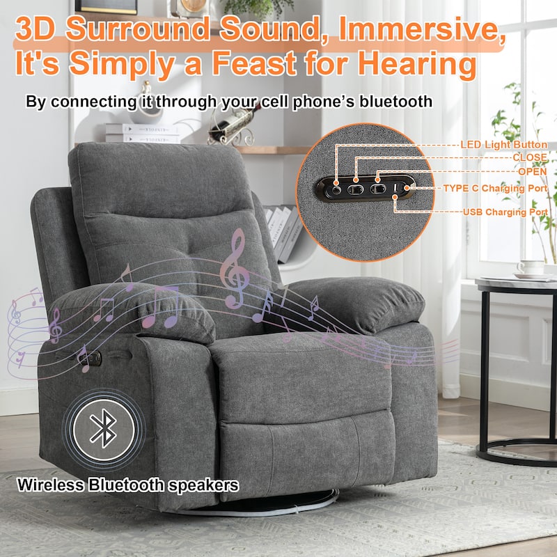 Power Recliner Glider Chair