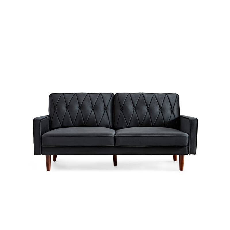 Feemster Velvet Tufted Cushion Back 2Pcs Living Room Set
