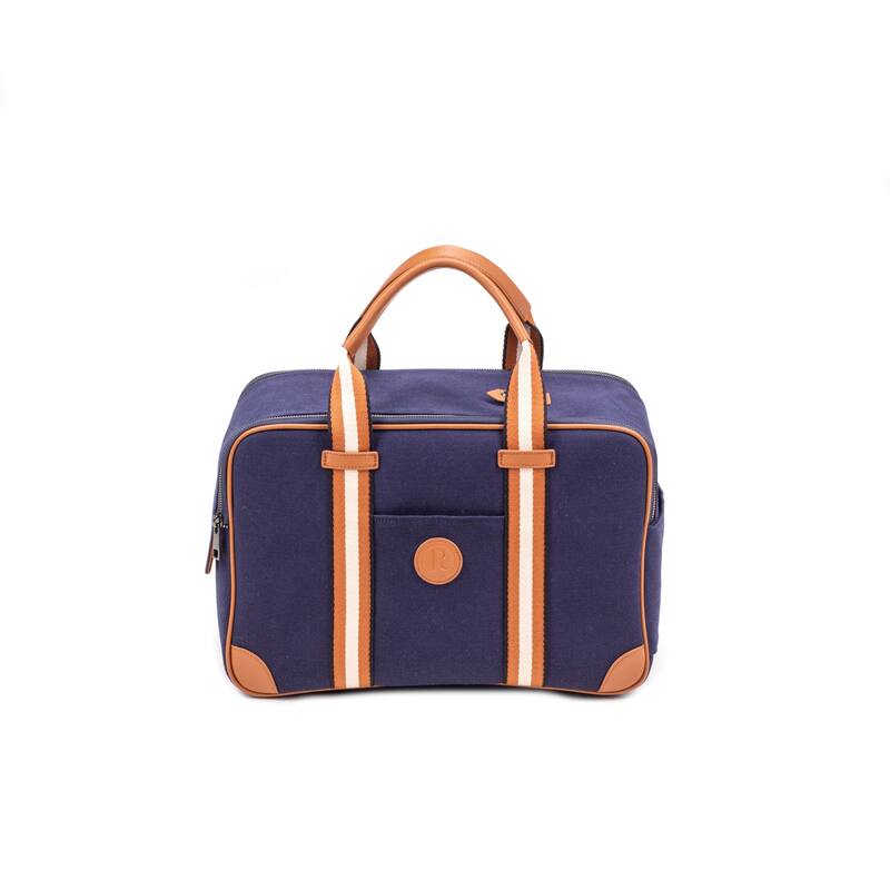 Polo & Luna Madeline Pet Carrier - Blue/Brown
