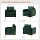 preview thumbnail 15 of 43, Ganymedes Modern Velvet Accent Arm Chair with Golden Legs by HULALA HOME