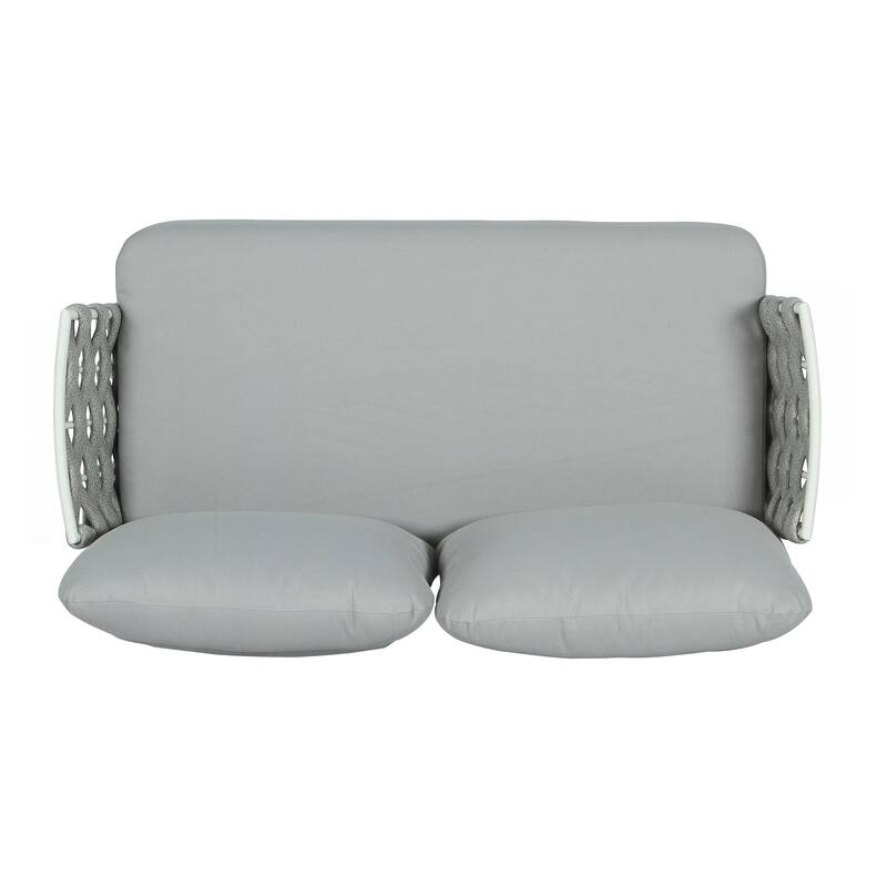 Steel Loveseat and Table