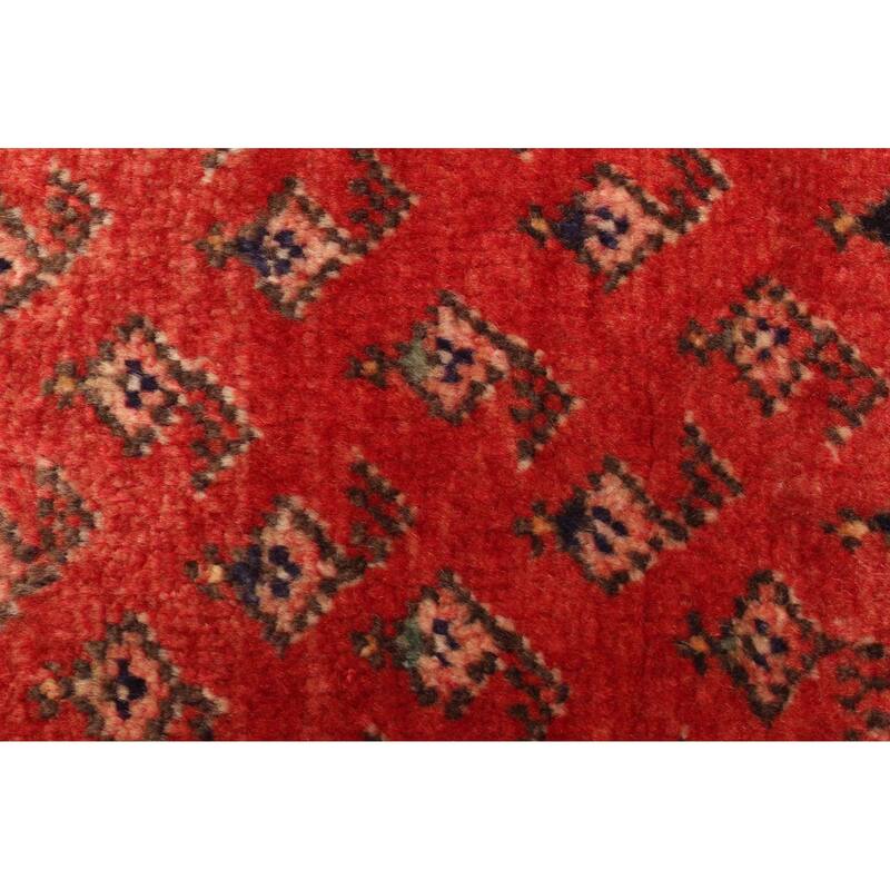 ECARPETGALLERY Hand-knotted Andelz Red Wool Rug - 2'9 x 9'3