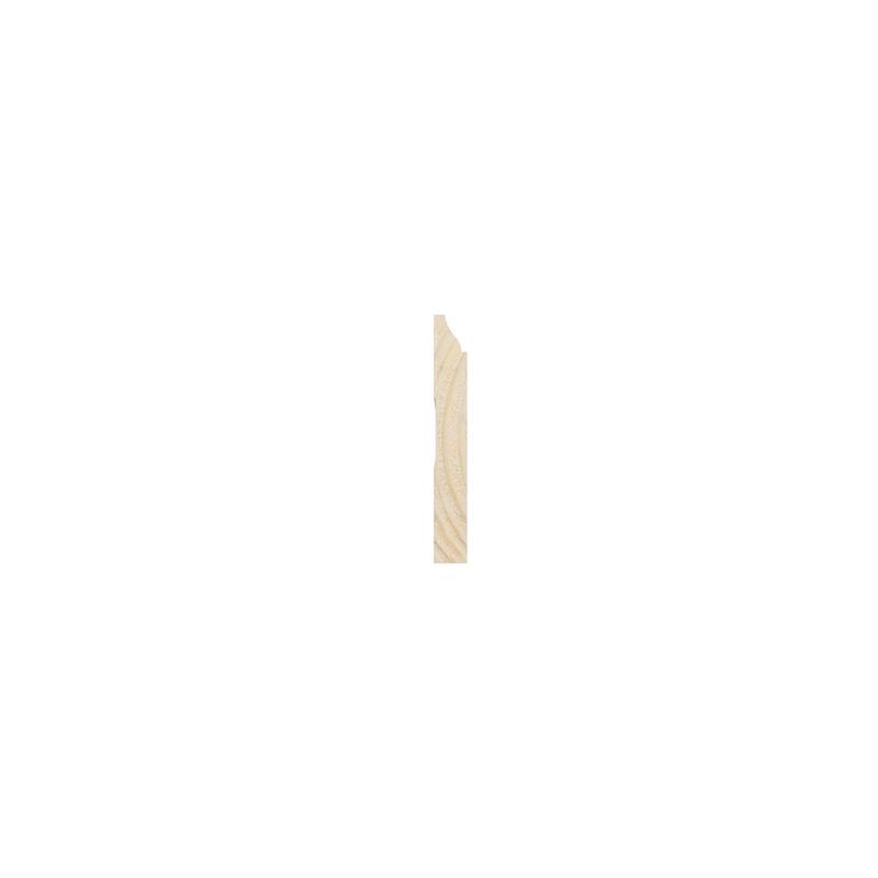 WM620: 9/16-in D x 4-1/4-in W x 96-in L Americraft Solid Hardwood Stain Grade Ogee Base Moulding