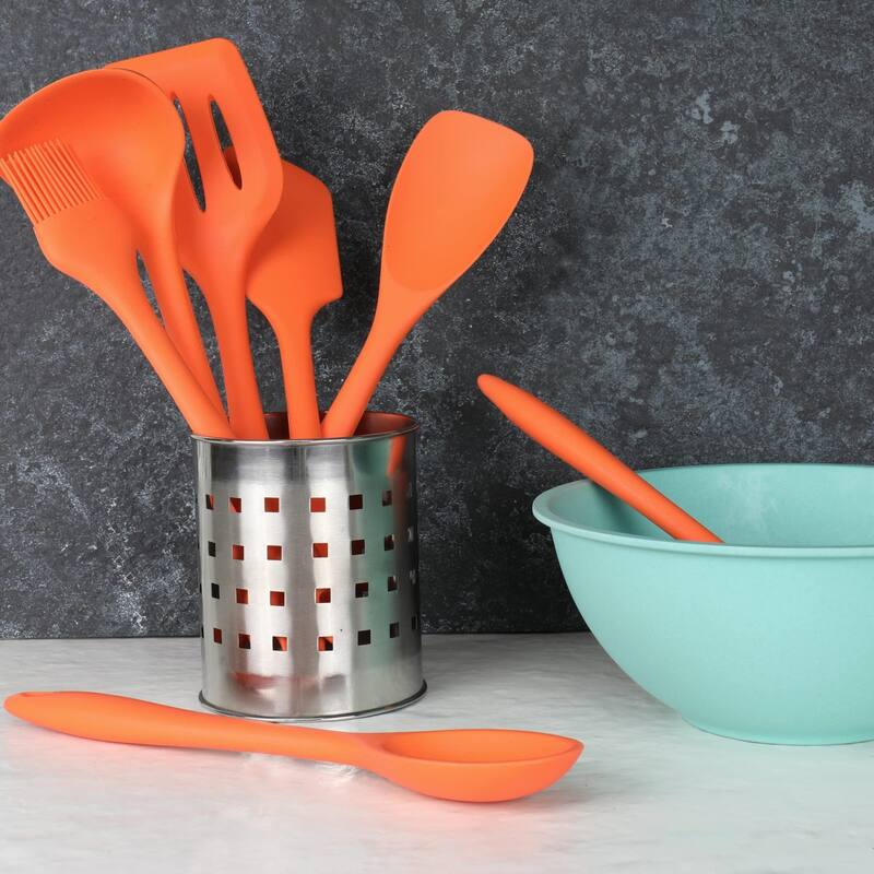 Chef Craft 7 Piece Premium Silicone Kitchen Tool and Utensil Set