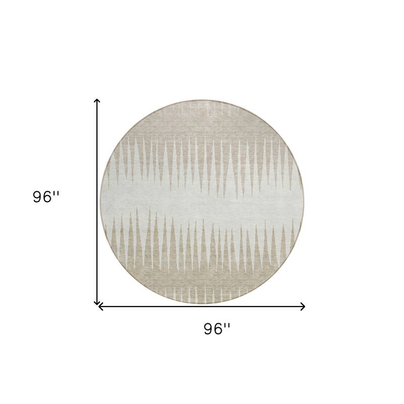 HomeRoots Striped Transitional Rectangle Outdoor Rug