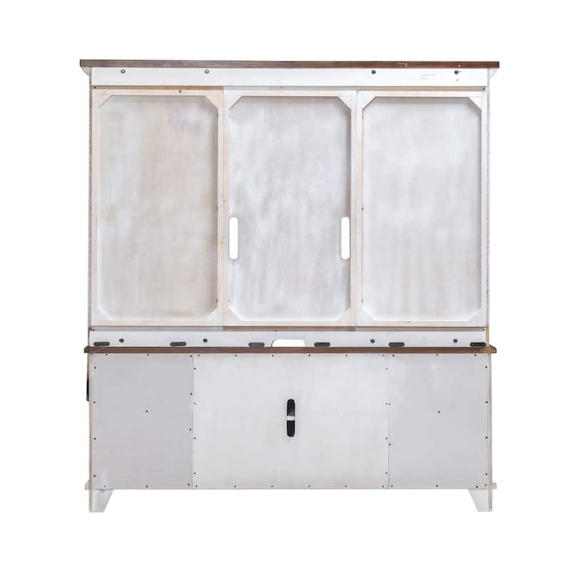 River Place Riverstone White & Tobacco Entertainment TV Console Various Sizes