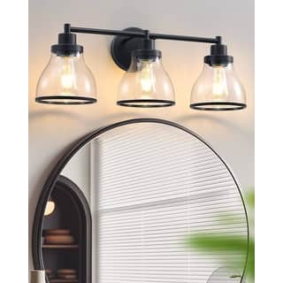 Hermosa Black 3-Light Bathroom Vanity Light