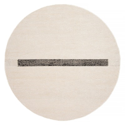 ECARPETGALLERY Braid weave Sienna Cream Wool Rug - 5'10 x 5'10