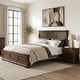 preview thumbnail 3 of 48, Roundhill Furniture Maderne 3-Piece Wood Bedroom Set, Panel Bed and Two Nightstands