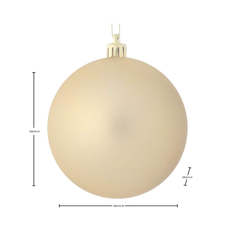 100 MM Shatterproof Plastic Matt Ball Set of 2