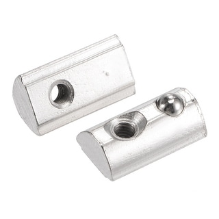 Item Slot Nut Spring T Slot Nuts Roll in Spring T-nut with Ball Carbon Steel for 3030 Series ...