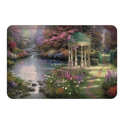 Thomas Kinkade The Garden of Prayer Anti-Fatigue Kitchen Mat - 20" x 30"