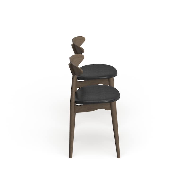 Carson Carrington Haapajarvi Mid-century Modern French Oak Dining Chair (Set of 2)