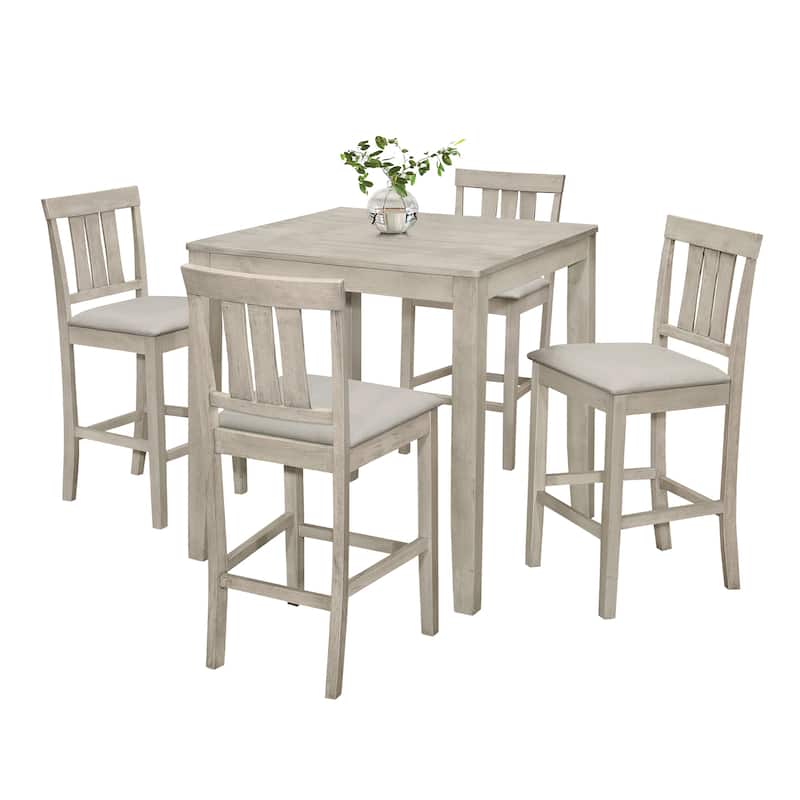 CraftPorch Clean-lines Counter Height Dining Chairs (Set of 4)