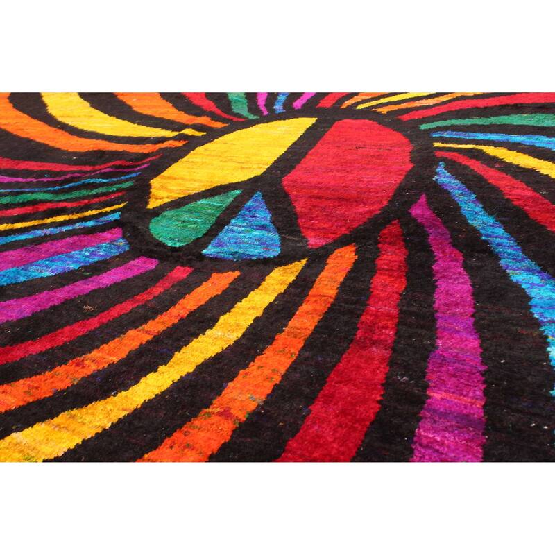 ECARPETGALLERY Hand-knotted Opulence Multi Color Silk Rug - 5'1 x 7'0