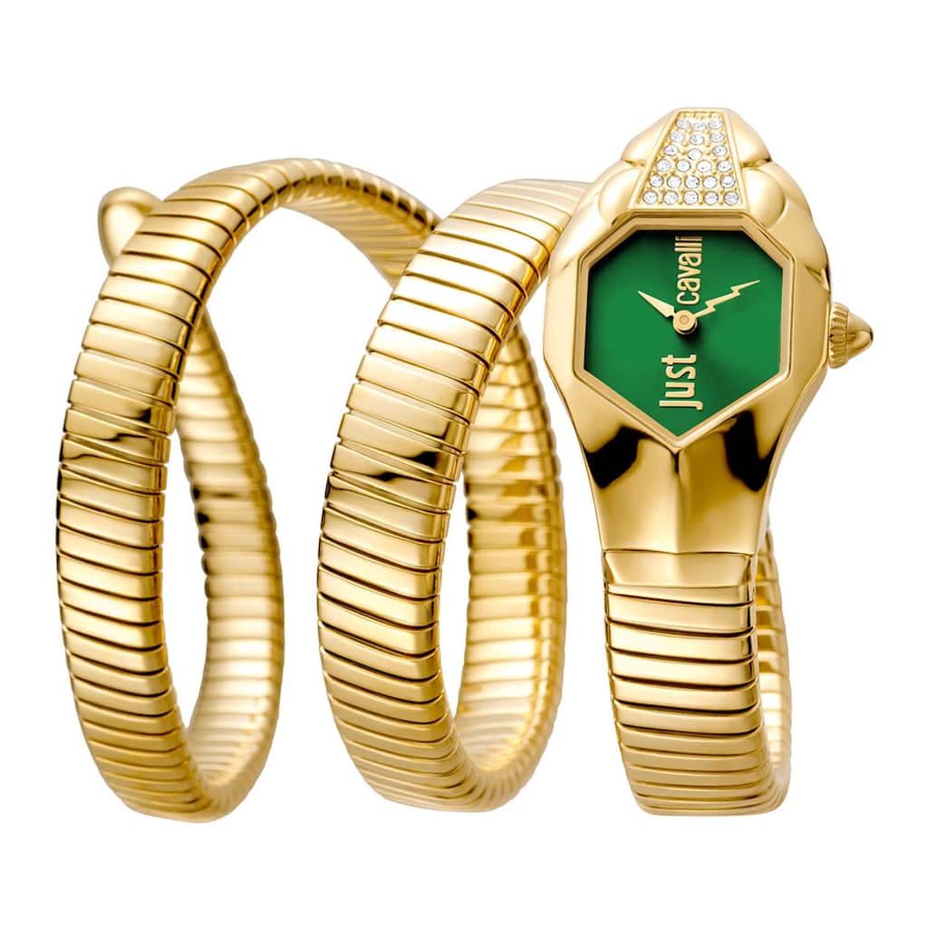 Just Cavalli Women's Glam Snake Green Dial Watch - JC1L022M0065 - 6 (36)