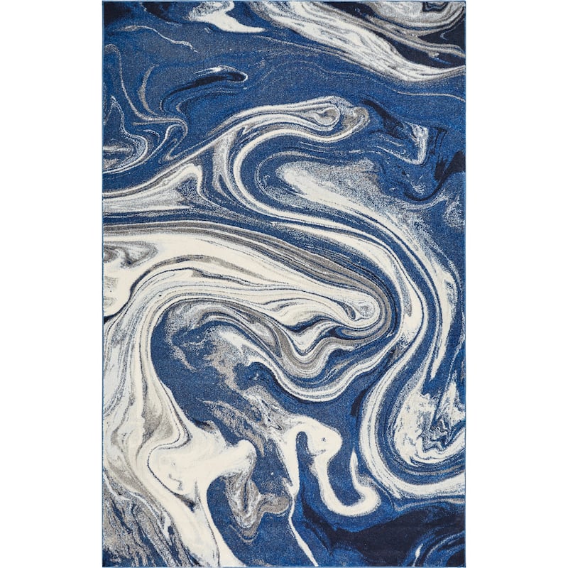 Porch & Den Hamlet Abstract Marbled Area Rug