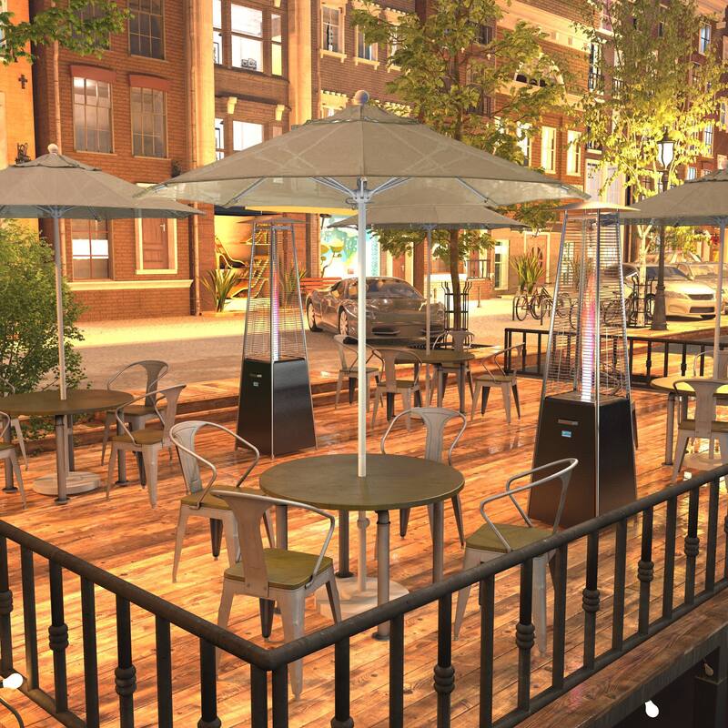 California Umbrella 75' Venture Series Patio Umbrella, White Aluminum Pole Fiberglass Ribs Push Lift Sunbrella - Beige