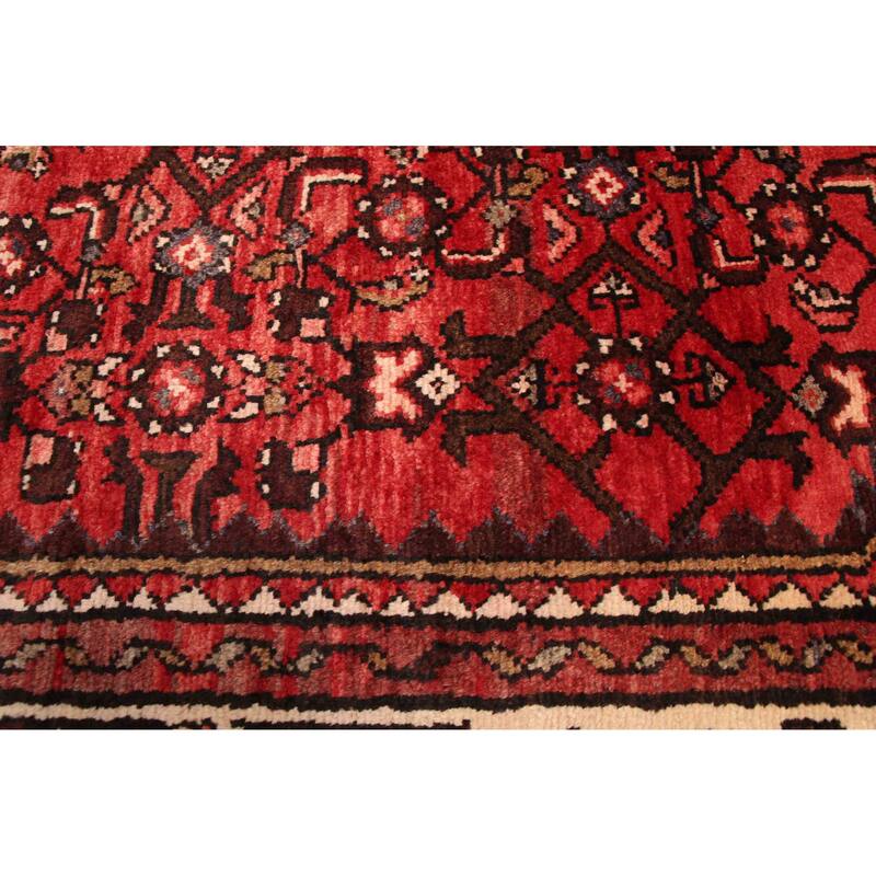 ECARPETGALLERY Hand-knotted Andelz Red Wool Rug - 3'7 x 9'8