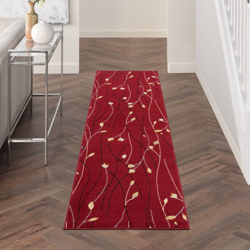 Nourison Grafix Floral Botanical Transitional Area Rug
