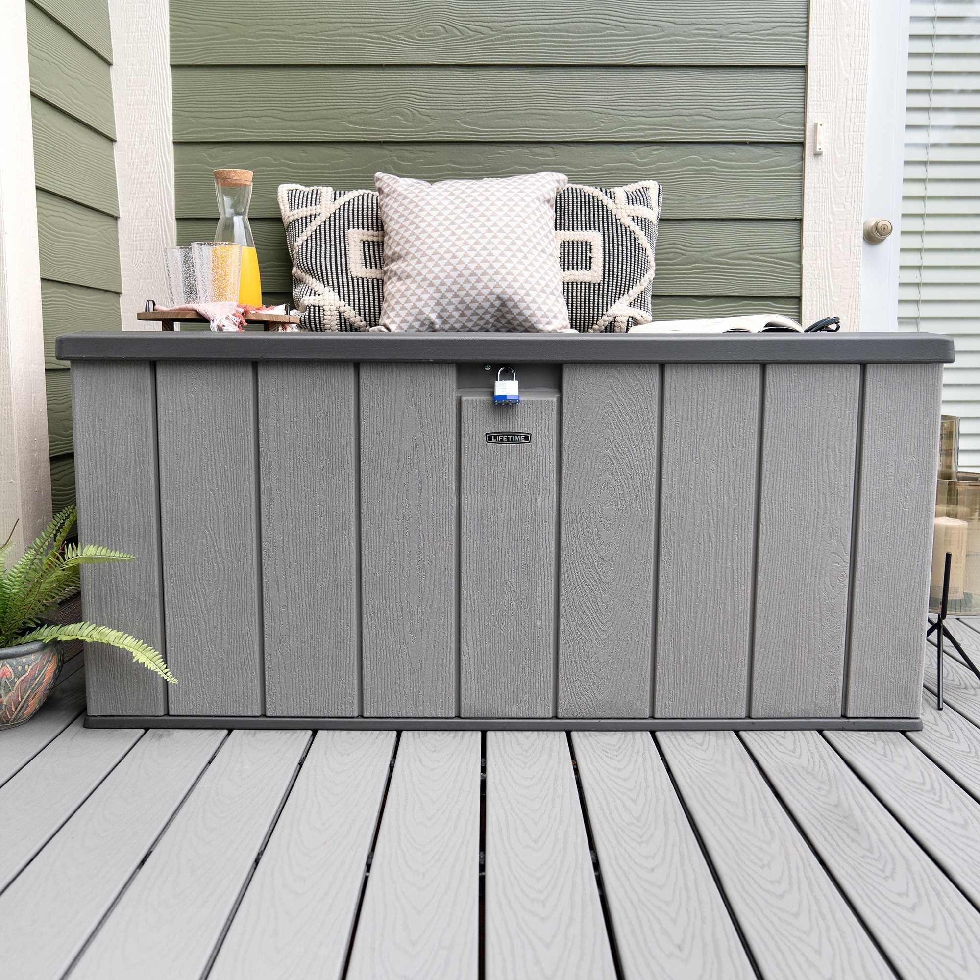 Lifetime Outdoor Storage Deck Box - Thumbnail 4