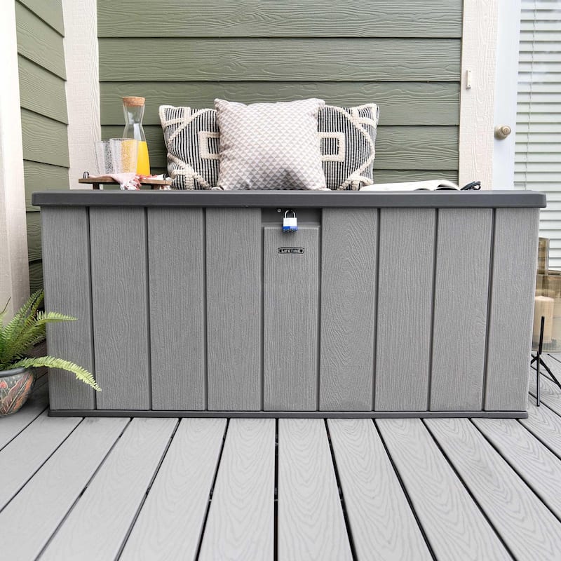 Lifetime Heavy-Duty Outdoor Storage Deck Box (150 Gallon)