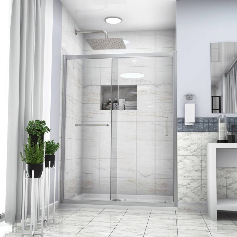 48"/60" x 72" Single Sliding Framed Shower Door