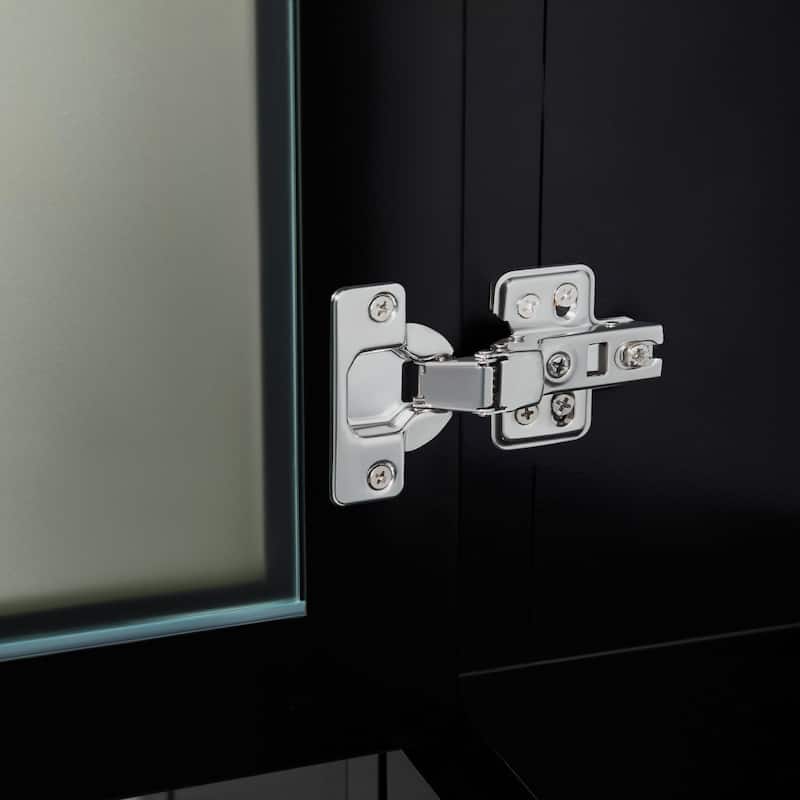 Vanity Art 48-Inch Single Sink Bathroom Vanity Set 5 Dove-Tailed Drawers 2 Cabinets 1 Shelf Soft-Closing Doors with Free Mirror